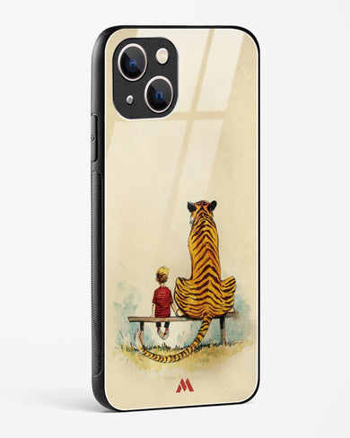 Calvin Hobbes Adolescence Glass Case Phone Cover-(Apple)