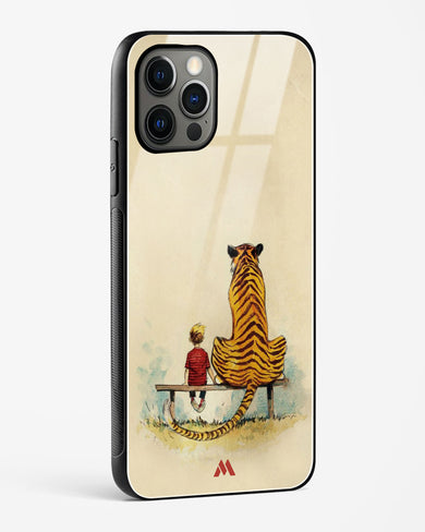 Calvin Hobbes Adolescence Glass Case Phone Cover-(Apple)