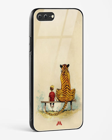 Calvin Hobbes Adolescence Glass Case Phone Cover-(Apple)