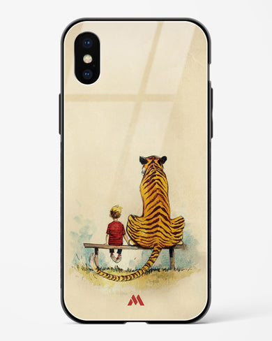 Calvin Hobbes Adolescence Glass Case Phone Cover-(Apple)