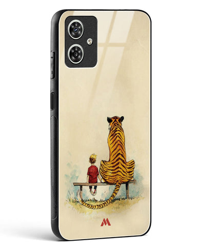 Calvin Hobbes Adolescence Glass Case Phone Cover (Motorola)