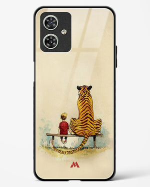 Calvin Hobbes Adolescence Glass Case Phone Cover (Motorola)