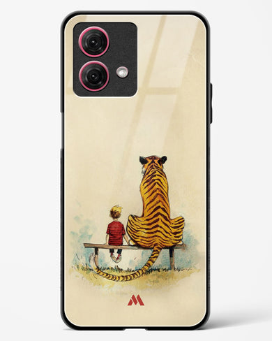 Calvin Hobbes Adolescence Glass Case Phone Cover-(Motorola)