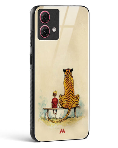 Calvin Hobbes Adolescence Glass Case Phone Cover-(Motorola)