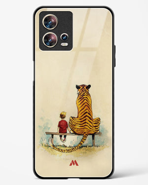 Calvin Hobbes Adolescence Glass Case Phone Cover (Motorola)