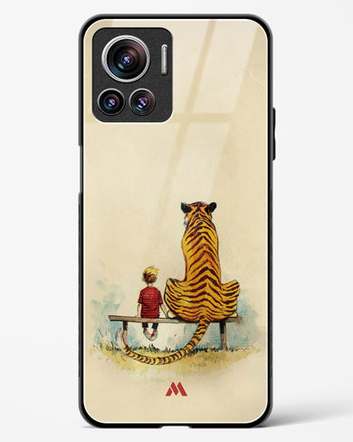 Calvin Hobbes Adolescence Glass Case Phone Cover (Motorola)