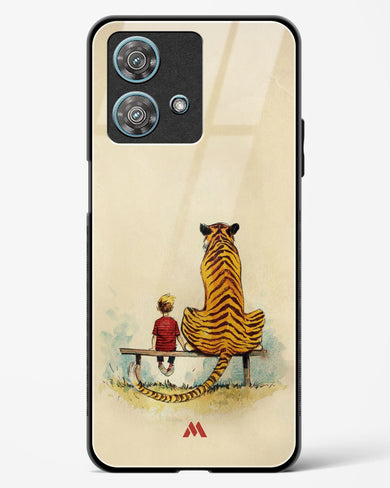 Calvin Hobbes Adolescence Glass Case Phone Cover-(Motorola)