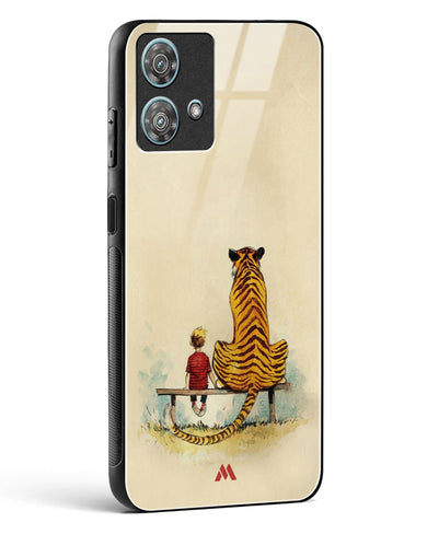 Calvin Hobbes Adolescence Glass Case Phone Cover-(Motorola)