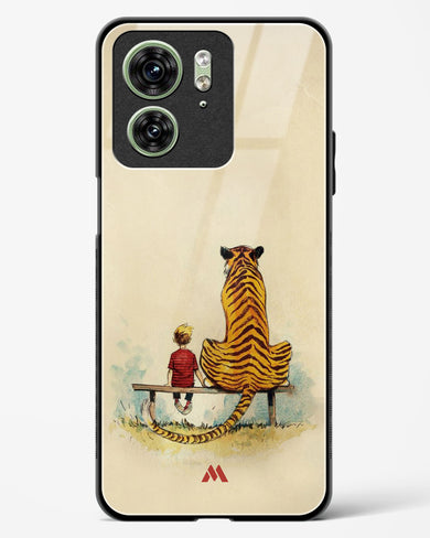 Calvin Hobbes Adolescence Glass Case Phone Cover (Motorola)