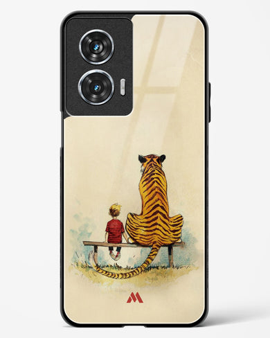 Calvin Hobbes Adolescence Glass Case Phone Cover (Motorola)