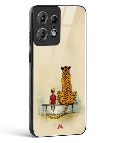 Calvin Hobbes Adolescence Glass Case Phone Cover (Motorola)