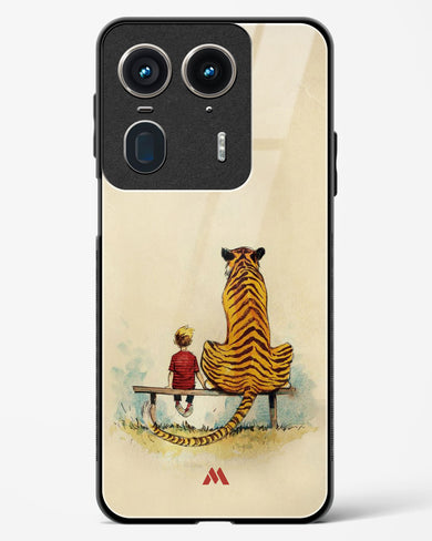 Calvin Hobbes Adolescence Glass Case Phone Cover (Motorola)