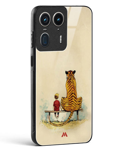 Calvin Hobbes Adolescence Glass Case Phone Cover (Motorola)