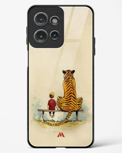 Calvin Hobbes Adolescence Glass Case Phone Cover (Motorola)