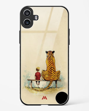 Calvin Hobbes Adolescence Glass Case Phone Cover (Nothing)