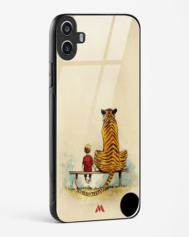 Calvin Hobbes Adolescence Glass Case Phone Cover (Nothing)