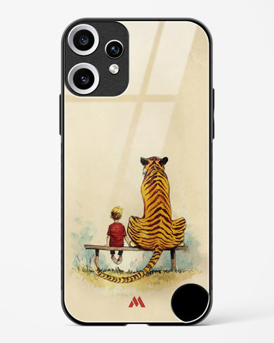 Calvin Hobbes Adolescence Glass Case Phone Cover (Nothing)