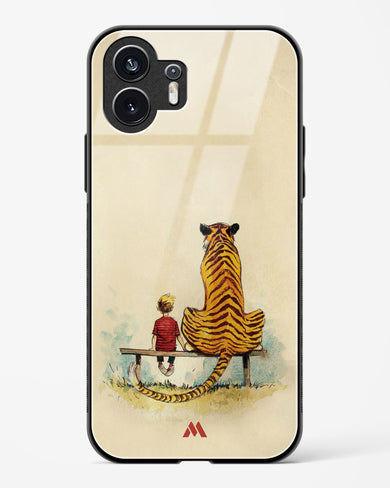 Calvin Hobbes Adolescence Glass Case Phone Cover (Nothing)