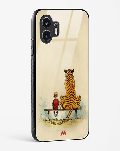 Calvin Hobbes Adolescence Glass Case Phone Cover (Nothing)