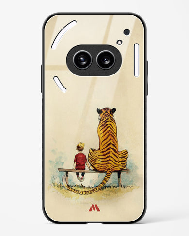 Calvin Hobbes Adolescence Glass Case Phone Cover (Nothing)