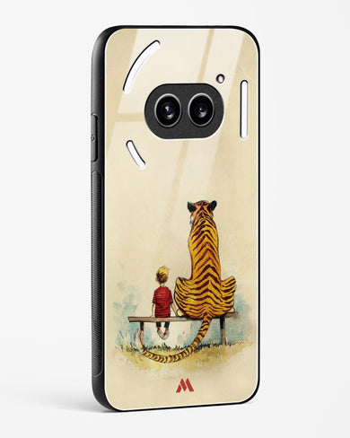 Calvin Hobbes Adolescence Glass Case Phone Cover (Nothing)