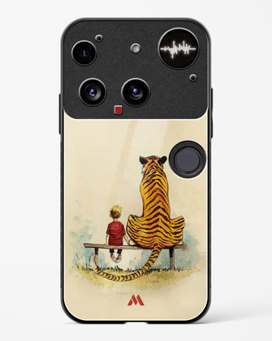 Calvin Hobbes Adolescence Glass Case Phone Cover (Nothing)