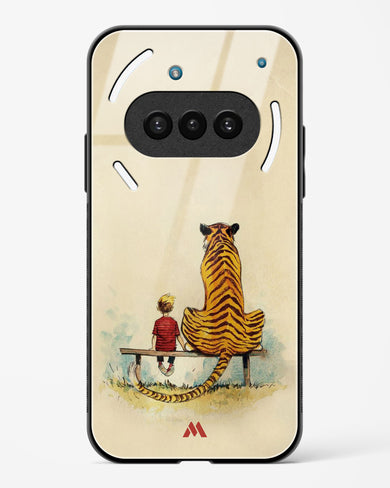 Calvin Hobbes Adolescence Glass Case Phone Cover (Nothing)