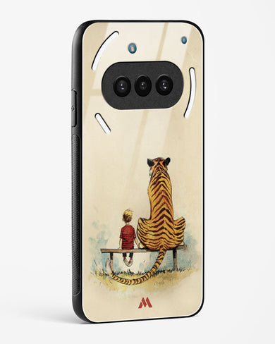 Calvin Hobbes Adolescence Glass Case Phone Cover (Nothing)