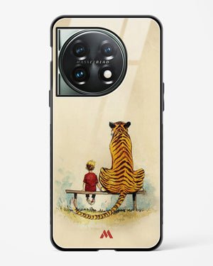 Calvin Hobbes Adolescence Glass Case Phone Cover (OnePlus)