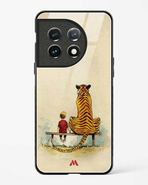 Calvin Hobbes Adolescence Glass Case Phone Cover (OnePlus)