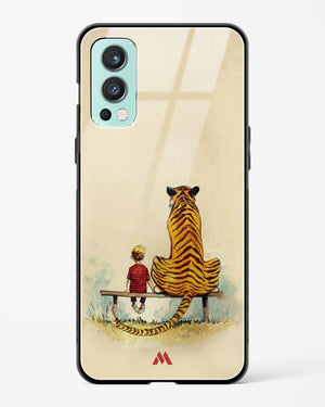 Calvin Hobbes Adolescence Glass Case Phone Cover (OnePlus)