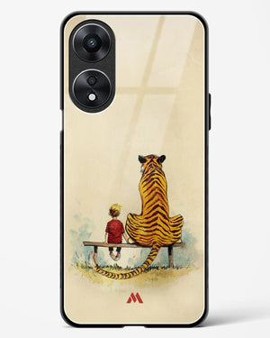 Calvin Hobbes Adolescence Glass Case Phone Cover (Oppo)