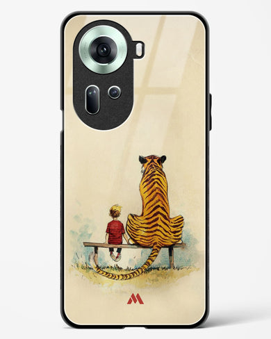 Calvin Hobbes Adolescence Glass Case Phone Cover (Oppo)