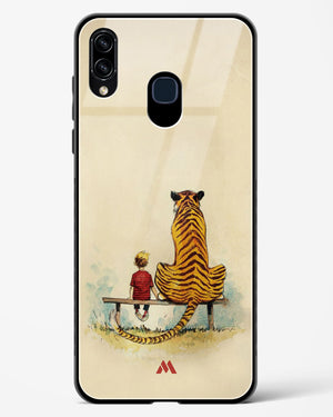 Calvin Hobbes Adolescence Glass Case Phone Cover-(Samsung)