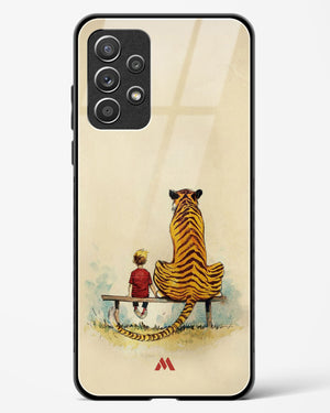 Calvin Hobbes Adolescence Glass Case Phone Cover-(Samsung)
