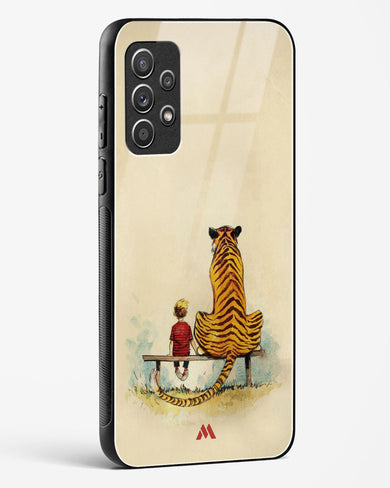 Calvin Hobbes Adolescence Glass Case Phone Cover-(Samsung)