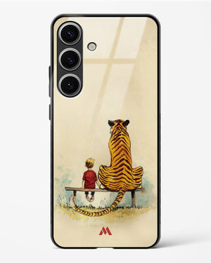 Calvin Hobbes Adolescence Glass Case Phone Cover-(Samsung)