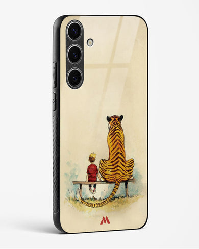 Calvin Hobbes Adolescence Glass Case Phone Cover-(Samsung)