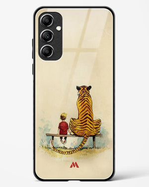 Calvin Hobbes Adolescence Glass Case Phone Cover-(Samsung)