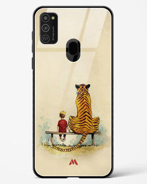 Calvin Hobbes Adolescence Glass Case Phone Cover-(Samsung)