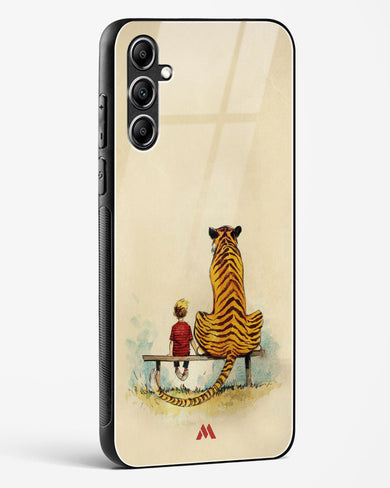 Calvin Hobbes Adolescence Glass Case Phone Cover-(Samsung)