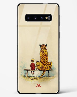 Calvin Hobbes Adolescence Glass Case Phone Cover-(Samsung)