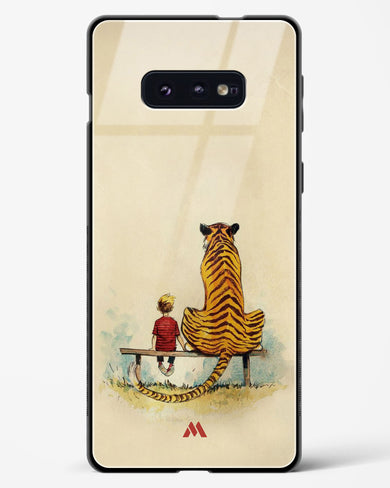 Calvin Hobbes Adolescence Glass Case Phone Cover-(Samsung)