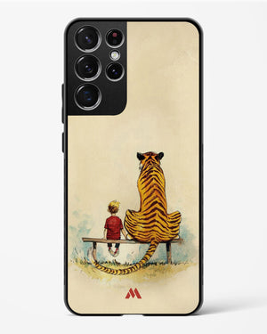 Calvin Hobbes Adolescence Glass Case Phone Cover-(Samsung)