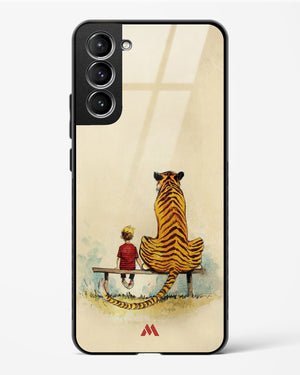 Calvin Hobbes Adolescence Glass Case Phone Cover-(Samsung)