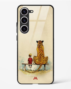 Calvin Hobbes Adolescence Glass Case Phone Cover-(Samsung)