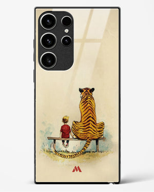 Calvin Hobbes Adolescence Glass Case Phone Cover-(Samsung)