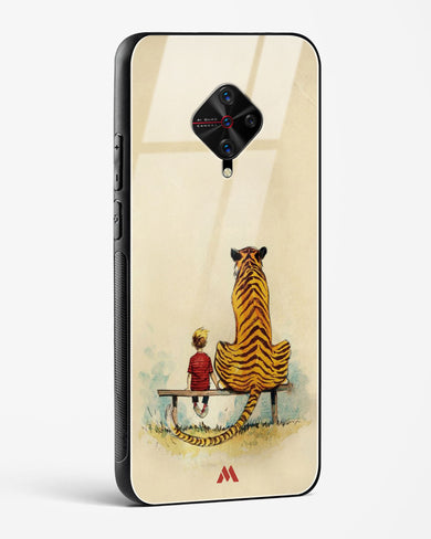 Calvin Hobbes Adolescence Glass Case Phone Cover-(Vivo)