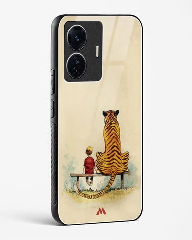 Calvin Hobbes Adolescence Glass Case Phone Cover-(Vivo)