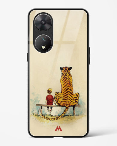 Calvin Hobbes Adolescence Glass Case Phone Cover-(Vivo)